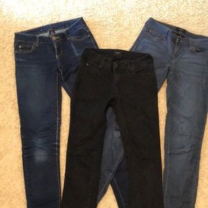 Set of 3 - Celebrity pink skinny jeans